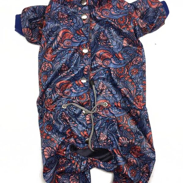 Комбинезон для собак Каприз S синий (мальчик)