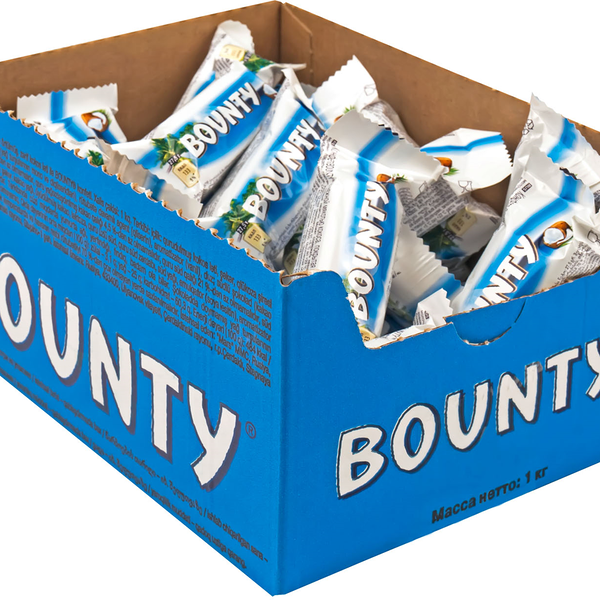 Шоколадный батончик Bounty мини, 1кг