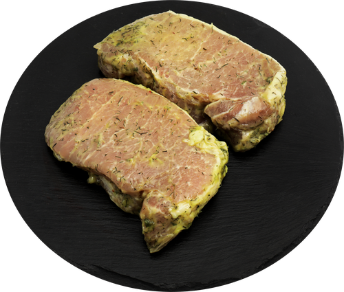

Стейк из свиной корейки ЛЕНТА FRESH в cливочном маринаде с травами