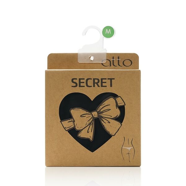 Женские трусы-стринги Atto Secret, черные, M