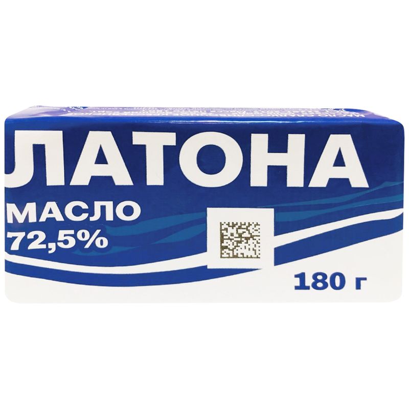 

Масло сладкосливочное Латона Крестьянское 72.5%