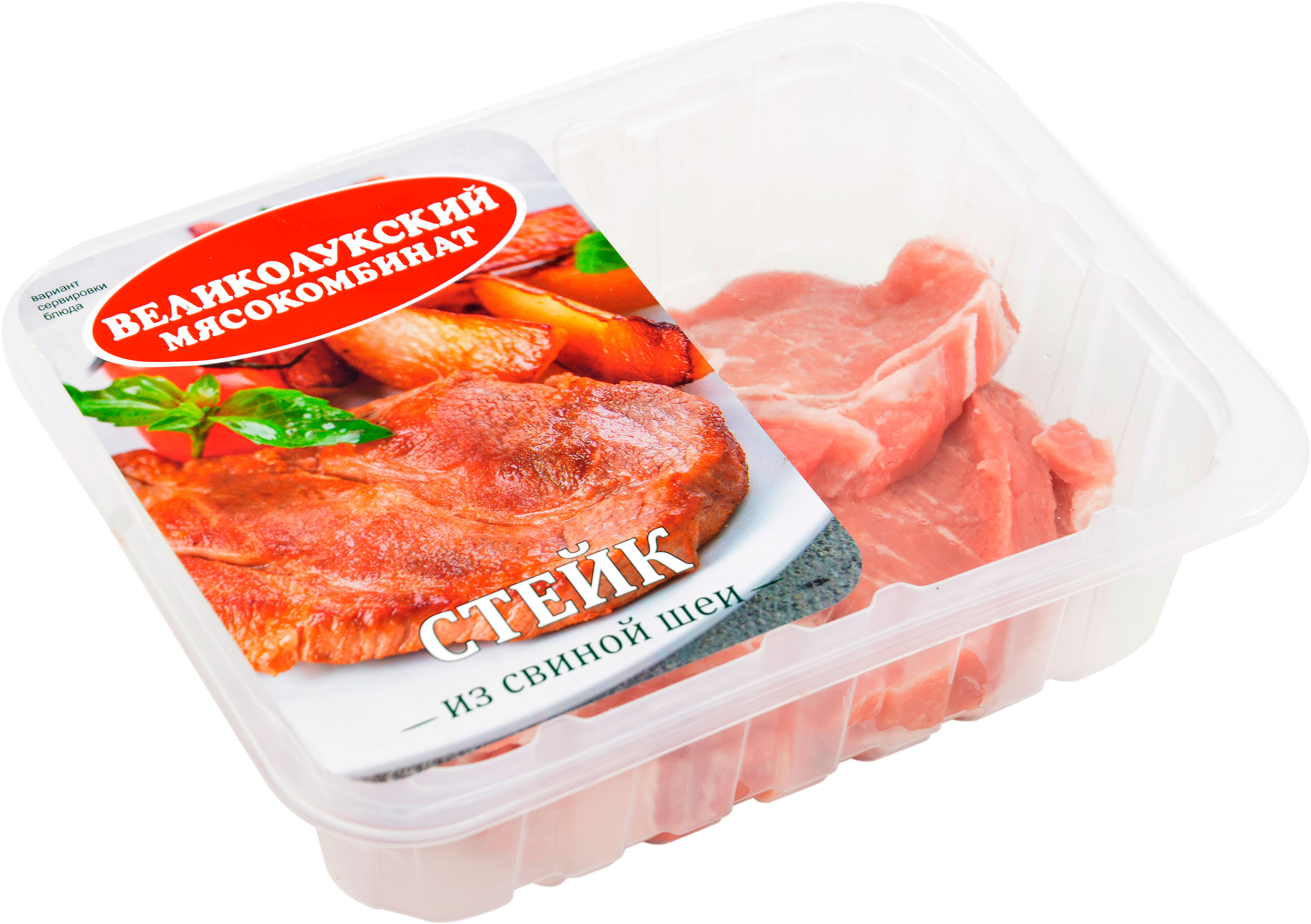 

Стейк Великолукский Мк из свиной шеи