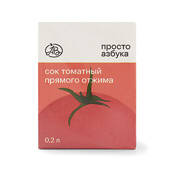 Сок томатный прямого отжима, «Просто Азбука», 0.2 л, Армения