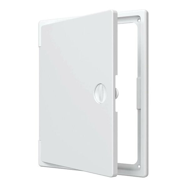 Люк-дверца ревизионная накладная с ручкой-задвижкой, 200х250 мм, АБС-пластик