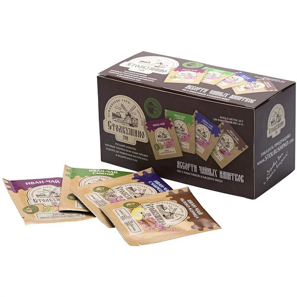 Ассорти чая Столбушино Иван-чай, 4 вида