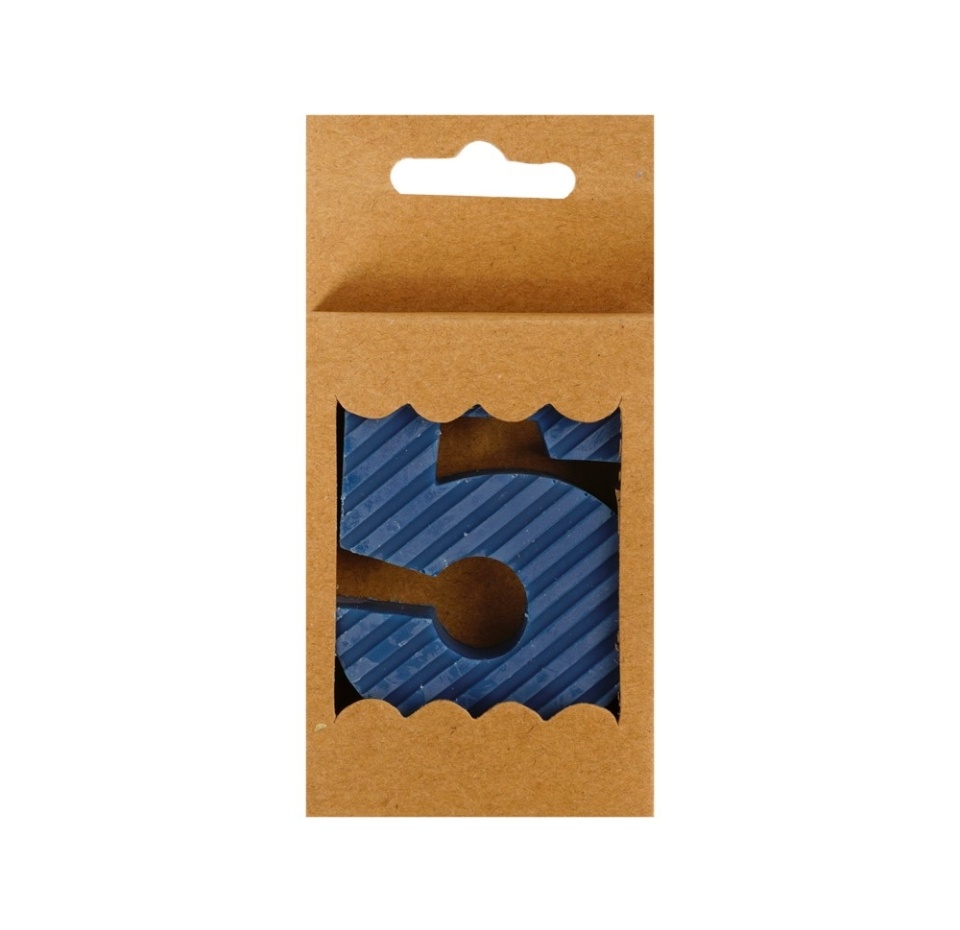 

Свеча-цифра "5" Веселая Затея ЭКО 7 см 1 шт Китай