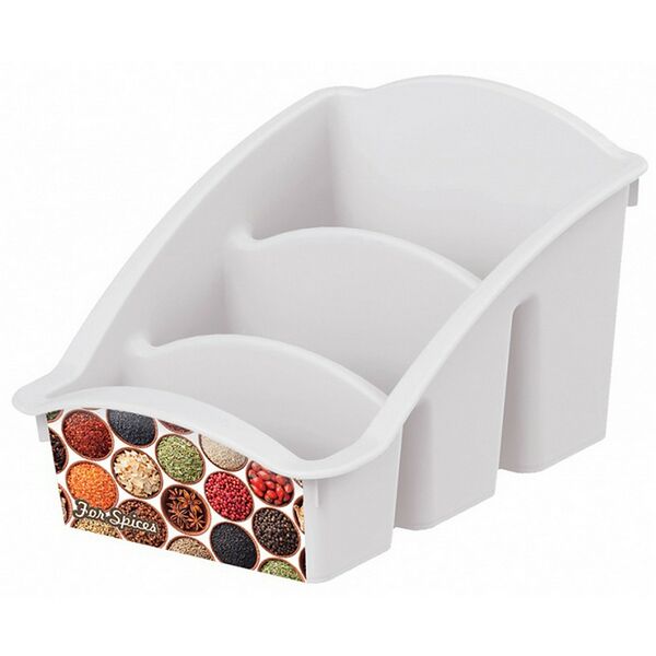Емкость для специй 3-х секционная, 22,3х15см, пластик 4312122