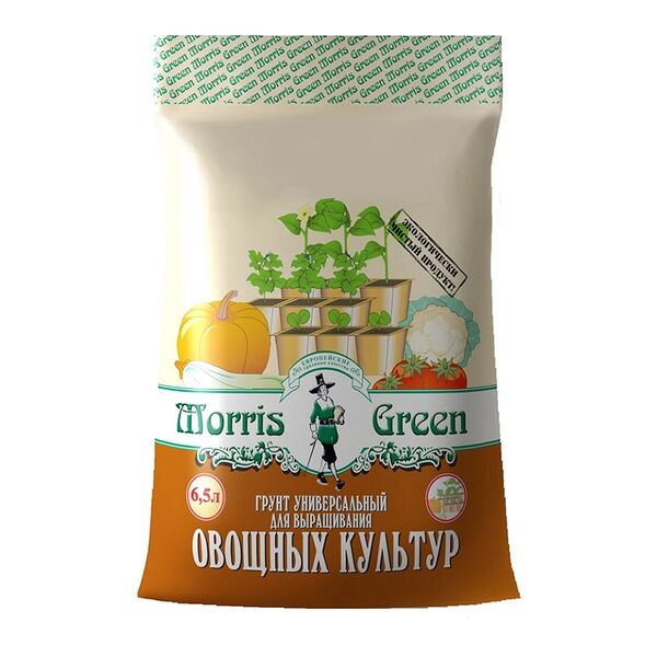 Грунт Morris Green для овощных культур Пельгорское-М 2670 г, Россия