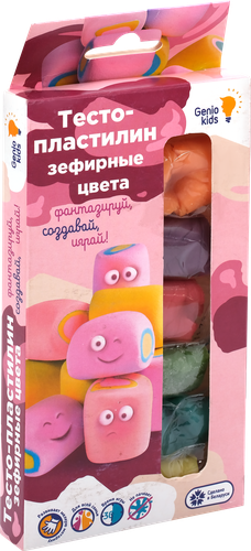 

Набор для творчества Genio Kids Тесто-пластилин 6 цветов Маршмеллоу цвета
