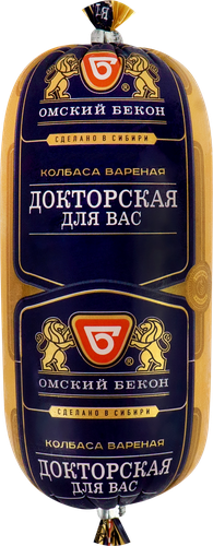 

Колбаса вареная Омский Бекон Докторская Для Вас 450 г