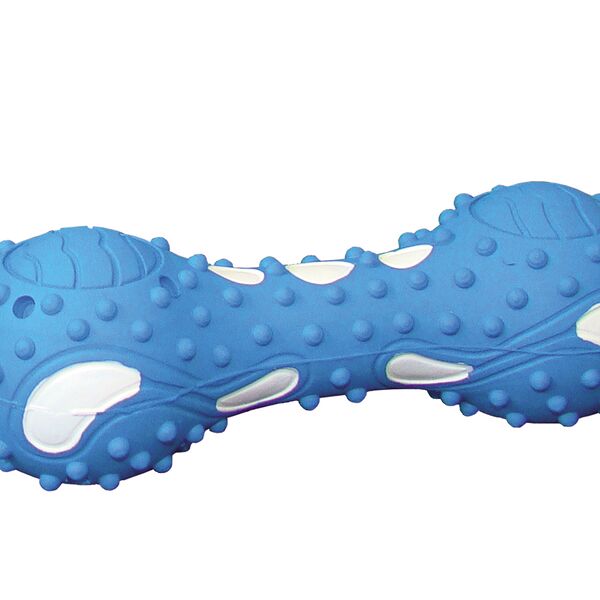 Игрушка для собак Гантель 13см охлаждающая, резина