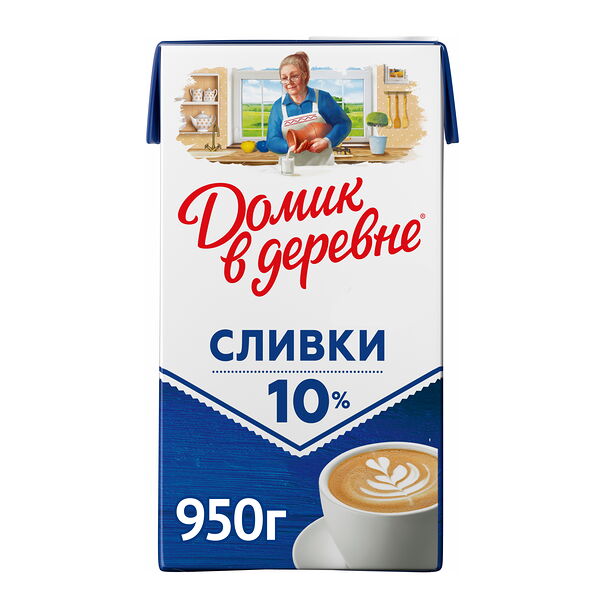 Сливки Домик в деревне 10% 950г