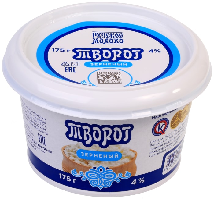 

Творог зерненый Рузский 4% Россия