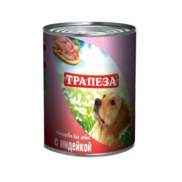 Влажный корм для собак Трапеза с индейкой