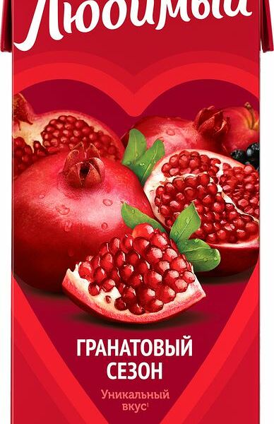Напиток Любимый Гранатовый сезон сокосодержащий 0.95л