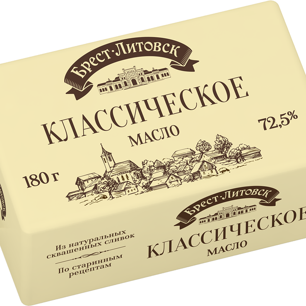 Масло сливочное Брест-Литовск 72.5%