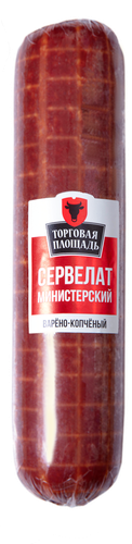 

Колбаса Тороговая площадь сервелат министерский вес