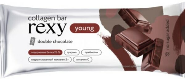 Батончик Rexy Young протеиновый Двойной шоколад 35г