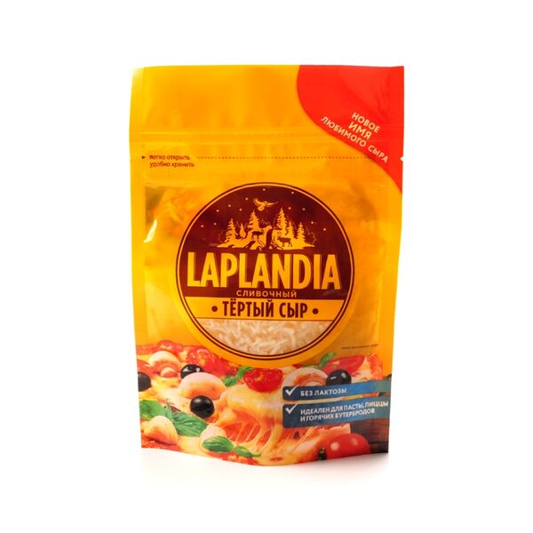 Сыр полутвердый Laplandia Сливочный тертый 45%, 150 г