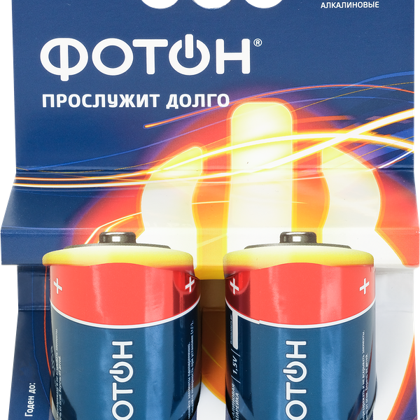 Элемент питания ФОТОН LR20, 2шт