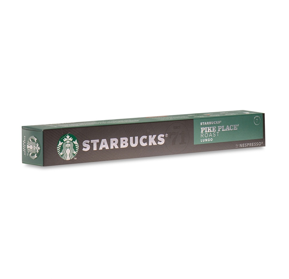 

Кофе Starbucks Pike Place Roast Lungo в капсулах для кофемашин 10 шт. 53 г