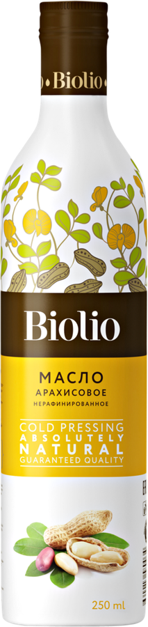 

Масло арахисовое Biolio нерафинированное 250 мл