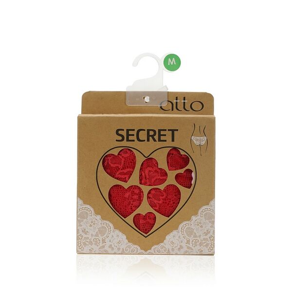 Женские трусы - бразилиана Atto Secret , Малиновый , M