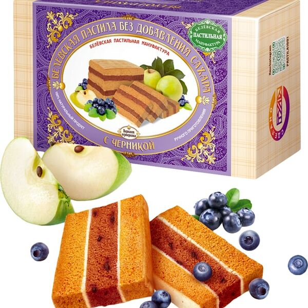 Пастила Белевская пастильная мануфактура с Черникой 180г