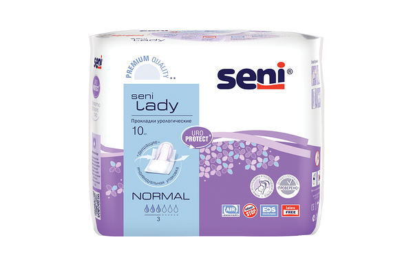 Прокладки урологические Seni lady 10 шт размер normal
