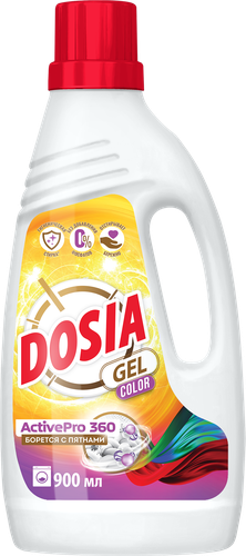 

Средство жидкое для стирки Dosia Gel Color 900 мл