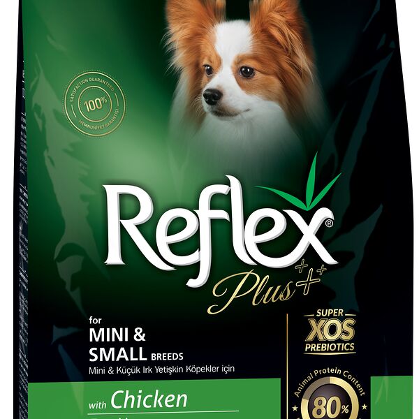 REFLEX Plus корм для собак сухой  3кг Курица для мелких пород