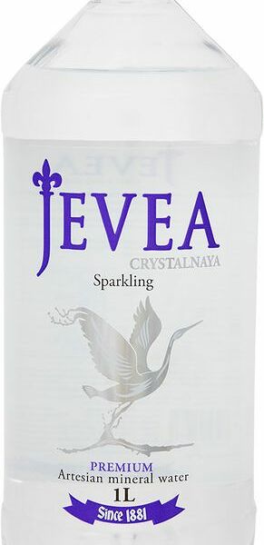 Вода Jevea Кристальная минеральная природная столовая газированная, 1л