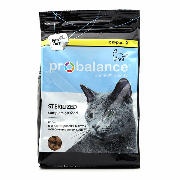 Корм полнорационный сухой для кошек с курицей ТМ Probalacne (Пробаланс)