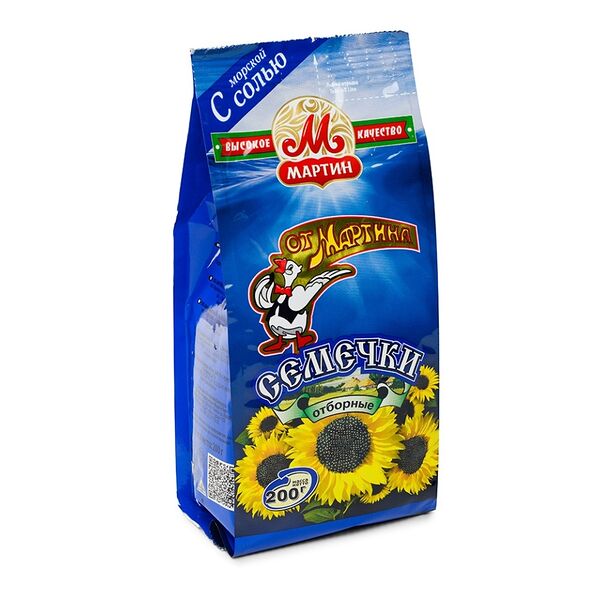 Семечки От Мартина отборные с морской солью 200 г