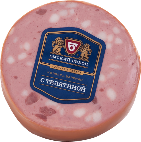 

Колбаса вареная ОМСКИЙ БЕКОН с телятиной, категория Б, 350г