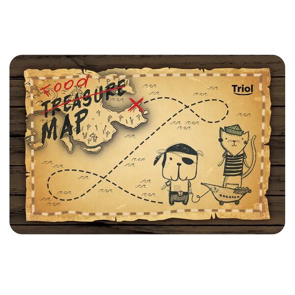 Коврик под миску Triol Пираты, 43х28 см