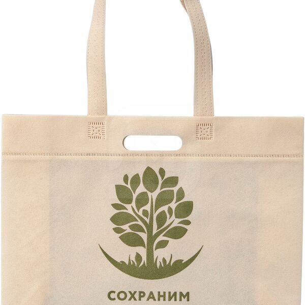 Сумка Экопак с удлиненной петлевой ручкой 39*35*12 см 