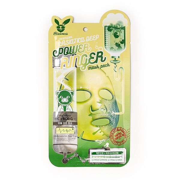 Маска для лица Elizavecca Centella Asiatica Deep Power Ringer Mask Pack тканевая