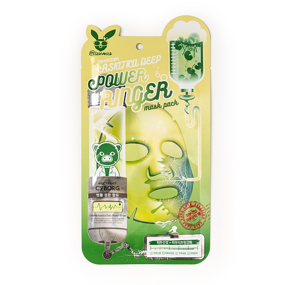 

Маска для лица Elizavecca Centella Asiatica Deep Power Ringer Mask Pack тканевая