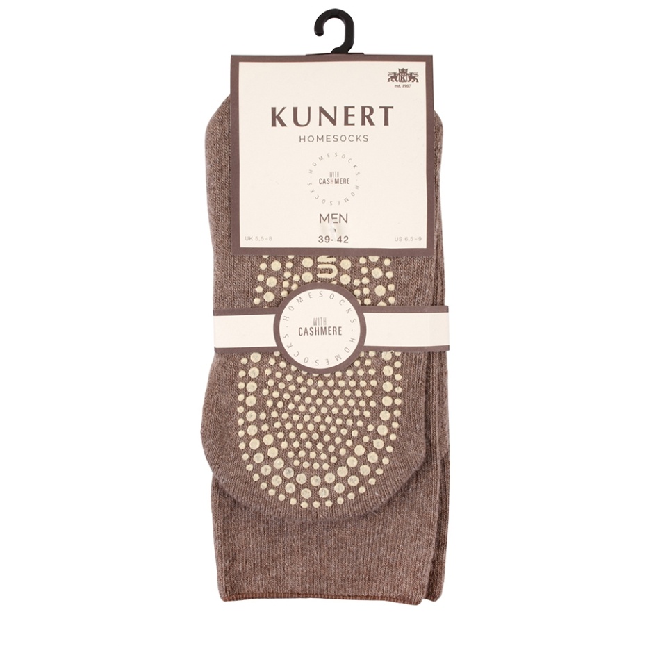 

Носки Kunert Homesocks с силиконовой подошвой коричневые унисекс размер 39-42