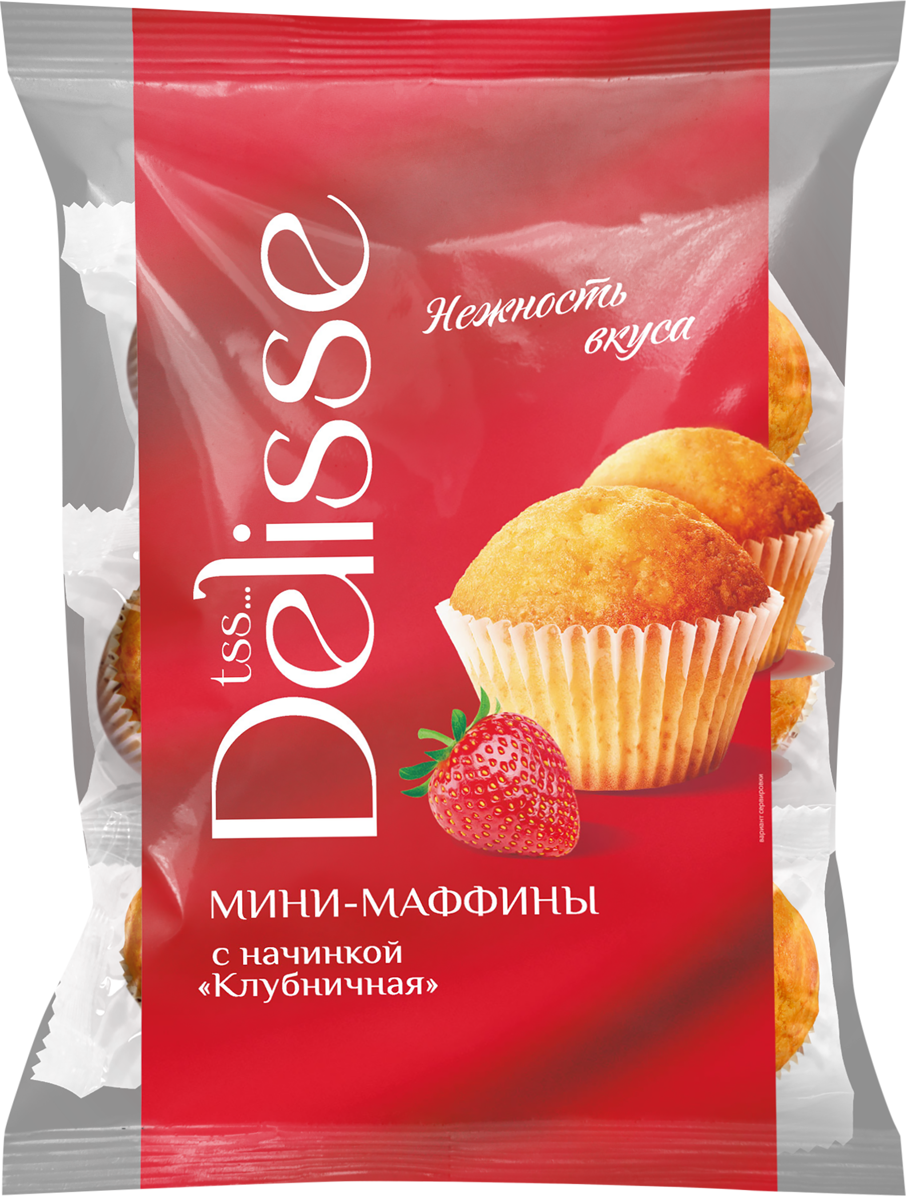 

Маффины DELISSE Клубничные