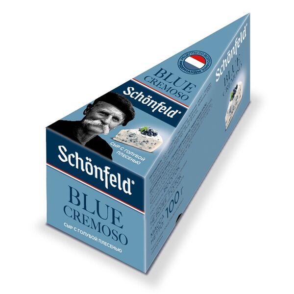 Сыр Schonfeld Blue Cremoso с голубой плесенью 50%