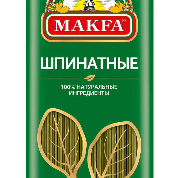 Макаронные изделия Makfa спагетти со шпинатом 500г