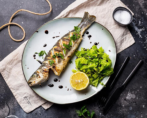 Сибас на гриле