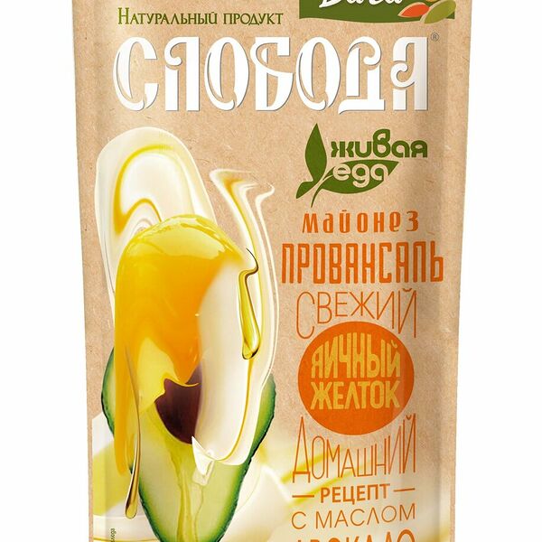 Майонез Слобода Зеленая Дача С Маслом Авокадо, 375 г