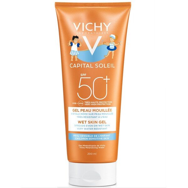Vichy Capital Soleil Солнцезащитная эмульсия для детей Wet Skin SPF50+ 200 мл