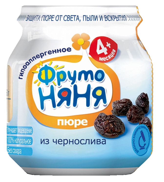 

Пюре ФрутоНяня Чернослив с 4 месяцев 100 г