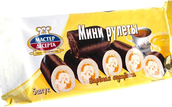Мини-рулеты Мастер десерта Вареная сгущенка 175г