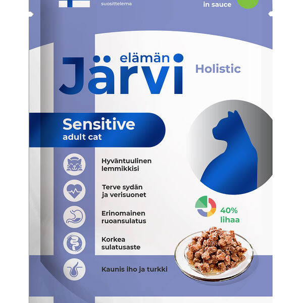 Jarvi пауч для кошек с чувствительным пищеварением (кусочки в соусе) Кролик, 85 г.