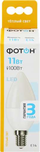 Лампа светодиодная ФОТОН LED B35 11W E14 3000K